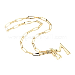 Brass Screw Carabiner Lock Pendant Necklaces&nbsp;NJEW-JN03011-04