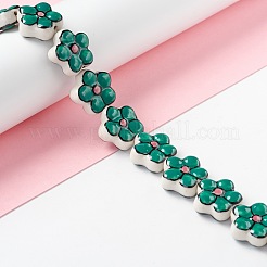 Handmade Porcelain Flower Beads Strands&nbsp;PORC-F003-01I