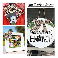 3 Rolls 3 Styles Paw Print Theme Polyester Ribbons&nbsp;SRIB-TA0001-32C