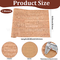 1Pc PU Leather Fabric&nbsp;AJEW-CL0003-37A