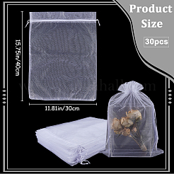 30pcs Large Organza Pouches Portable Shoes Bag Travel Storage Drawstring Bags&nbsp;OP-SP0001-03B-01