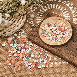 1800Pcs 6 Style Fruit Theme Handmade Polymer Clay Nail Art Decoration&nbsp;CLAY-YW0001-23