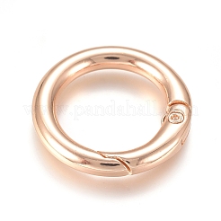 Alloy Spring Gate Ring&nbsp;PALLOY-WH0066-19B