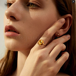 2Pcs Brass Open Adjustable Rings Base&nbsp;KK-ME0002-75
