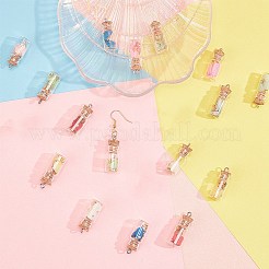 Glass Wishing Bottle Pendant Decorations&nbsp;GLAA-SC0001-12