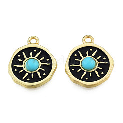 Rack Plating Alloy Enamel Pendants&nbsp;PALLOY-N155-151