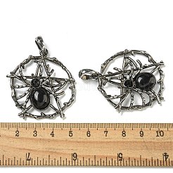 Natural Obsidian Pendants&nbsp;G-P547-05AS-11