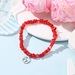 12Pcs 12 Styles Constellation Non-Tarnish 304 Stainless Steel Charms Bracelets&nbsp;BJEW-JB12479