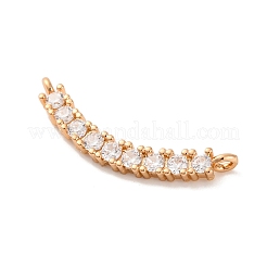 Brass Micro Pave Clear Cubic Zirconia Pendants&nbsp;X-KK-C076-21G
