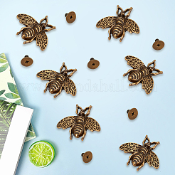 20Pcs Bee Alloy Decorative Rivets&nbsp;FIND-CY0002-32