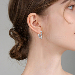 6Pcs 3 Colors Stainless Steel Hoop Earrings&nbsp;EJEW-BBC0001-88