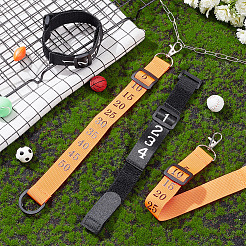 4Pcs 2 Styles Polyester Football Referee Chain Clips Cord Bracelets Set&nbsp;BJEW-BC0001-30