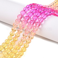 Baking Paint Transparent Glass Beads&nbsp;X-DGLA-M001-8mm-05