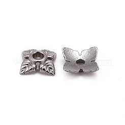 Tibetan Style Alloy Bead Caps&nbsp;TIBEB-Q018-B-FF