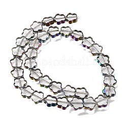 Electroplated Transparent Glass Beads Strands&nbsp;GL-CBA98F0-07F
