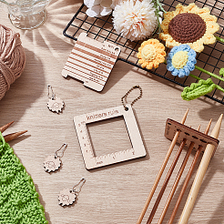 DIY Wood Knitting Tools Sets&nbsp;DIY-UN0007-58