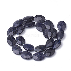 Synthetic Blue Goldstone Beads Strands&nbsp;G-S292-43
