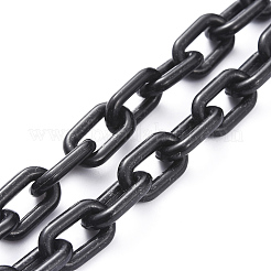 Personalized ABS Plastic Cable Chain Necklaces&nbsp;NJEW-JN02849-01