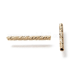 Corrugated Brass Tube Beads&nbsp;X-KK-H759-28B-G