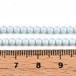 Baking Paint Pearlized Glass Pearl Bead Strands&nbsp;HY-N002-3mm-B01