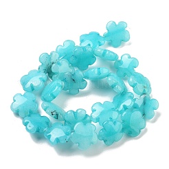 Natural Flower Amazonite Beads Strands&nbsp;G-F769-T01-01