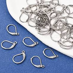 Tarnish Resistant 316L Surgical Stainless Steel Leverback Earring Findings&nbsp;STAS-E194-03P