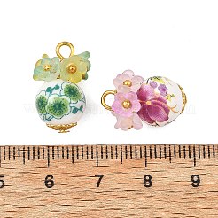 Printed Handmade Porcelain Beads Pendants&nbsp;PALLOY-JF05907