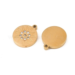 304 Stainless Steel Rhinestone Pendants&nbsp;STAS-Z188-01G
