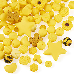 92Pcs Transparent Silicone Focal Beads&nbsp;SIL-TA0002-85B