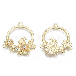 Alloy Rhinestone Chandelier Component Links&nbsp;X-PALLOY-S132-080