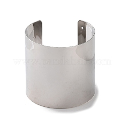 Brass Plain Wide Cuff Bangles&nbsp;BJEW-D039-04P
