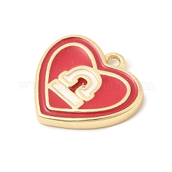 12Pcs Brass Enamel Pendants&nbsp;KK-H252-03G
