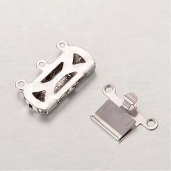 Tarnish Resistant Rectangle 304 Stainless Steel Box Clasps&nbsp;STAS-L183-04