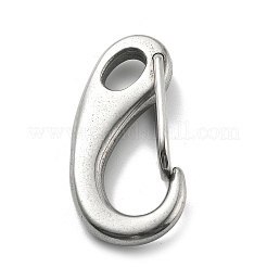 304 Stainless Steel Push Gate Snap Keychain Clasp Findings&nbsp;STAS-B082-04A-P