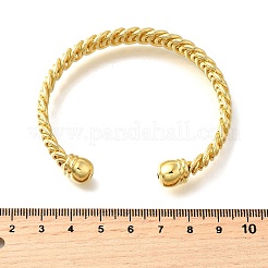 Brass Cuff Bangles for Women&nbsp;BJEW-F498-07G