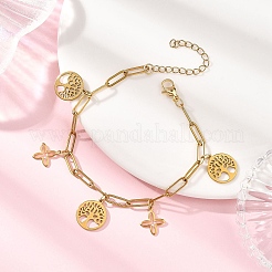 304 Stainless Steel Charm Bracelets&nbsp;BJEW-JB12820