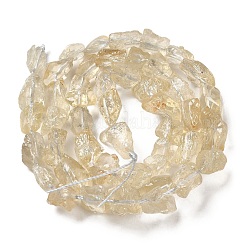 Raw Rough Natural Lemon Quartz(Heated) Beads Strands&nbsp;G-I283-G10-02