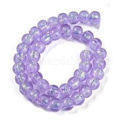 Handmade Foil Lampwork Beads Strands&nbsp;FOIL-K003-04
