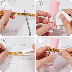 5 Yards Self Adhesive Resin Rhinestone Tape&nbsp;DIY-SP0002-49A