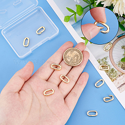 10Pcs Brass Spring Gate Rings&nbsp;KK-PH0005-23
