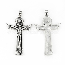 Tibetan Style Alloy Pendants for Religion&nbsp;PALLOY-P184-23AS-RS
