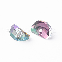 Electroplated Glass Charms&nbsp;EGLA-N006-014