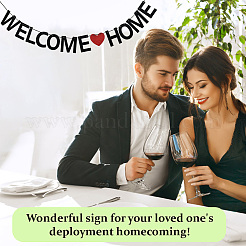 Paper Word Welcome Home Banner&nbsp;AJEW-WH20020-272B-01