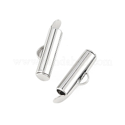 SHEGRACE Brass Slide On End Clasp Tubes&nbsp;XGRQ1R207-357P