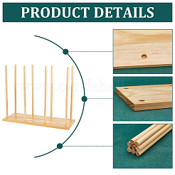 Wood Puppet Stands&nbsp;ODIS-WH0070-14