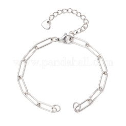 304 Stainless Steel Paperclip Chain Bracelet Making&nbsp;AJEW-JB01583