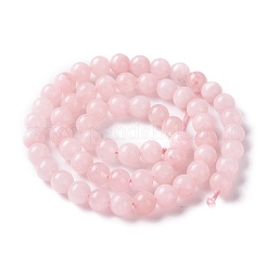 Natural White Jade Imitation Pink Opal Beads Strands&nbsp;G-I299-F05-6mm