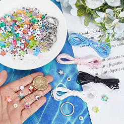 DIY Star & Letter Keychain Making Kits&nbsp;DIY-SC0031-82