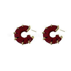 Alloy & Imitation Leather Stud Earrings&nbsp;WG3B4DD-03