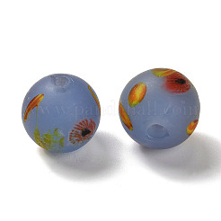 Handmade Frosted Lampwork Beads&nbsp;LAMP-C016-04C-08